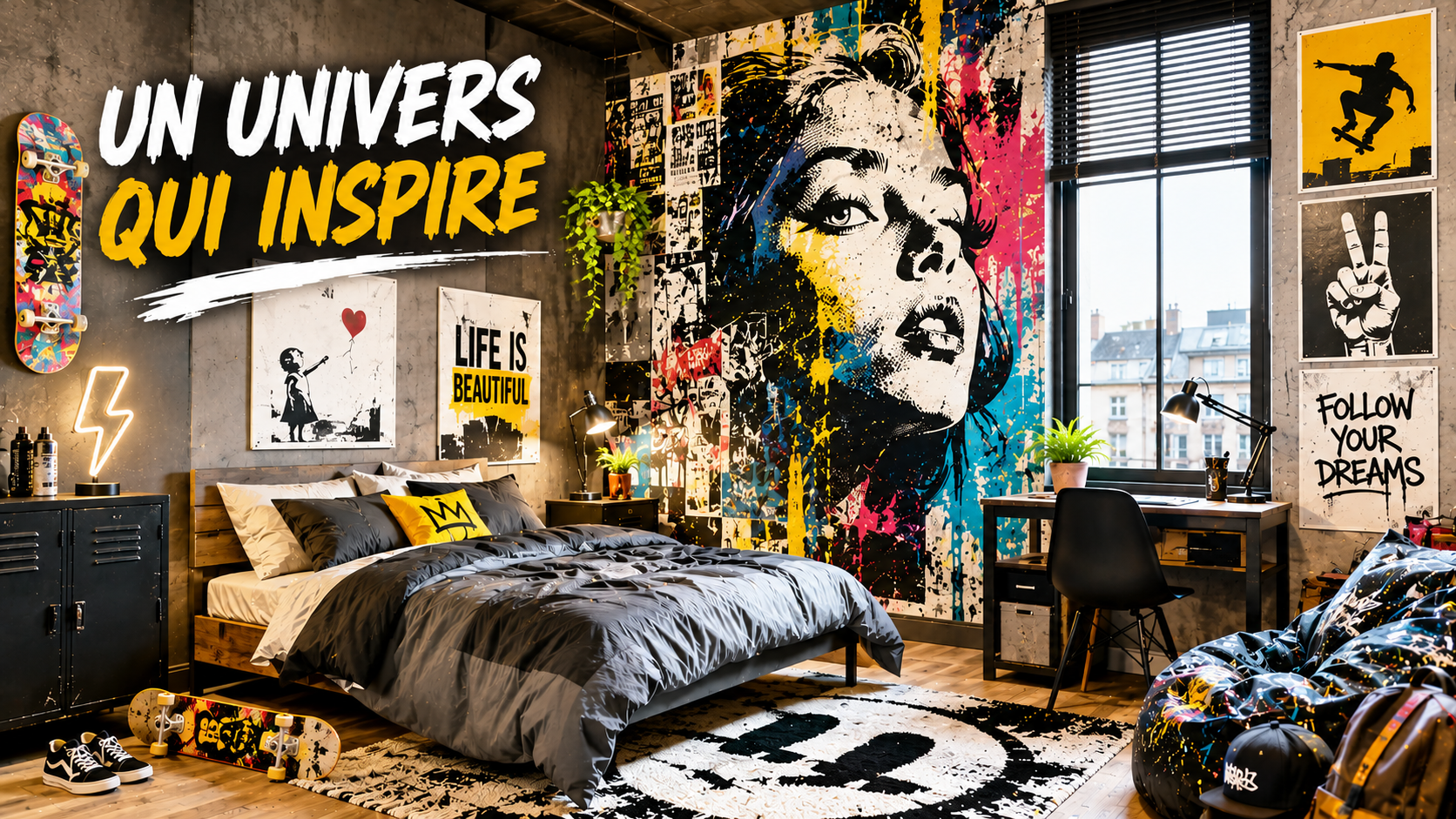 10 Idées Déco pour une chambre d'ado street art