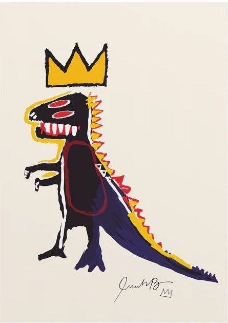Tableau Basquiat Dinosaure