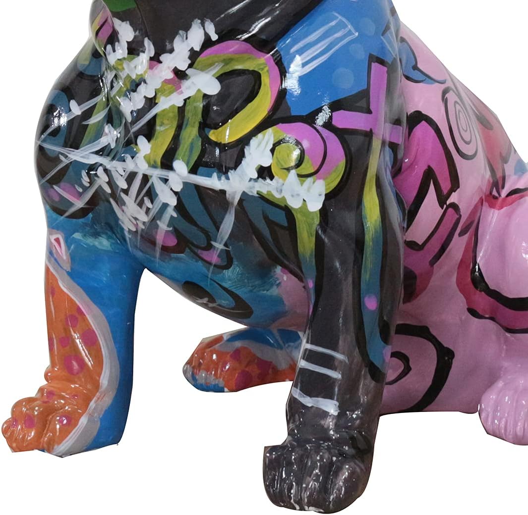 Statue Jardin Bulldog Assis Déco