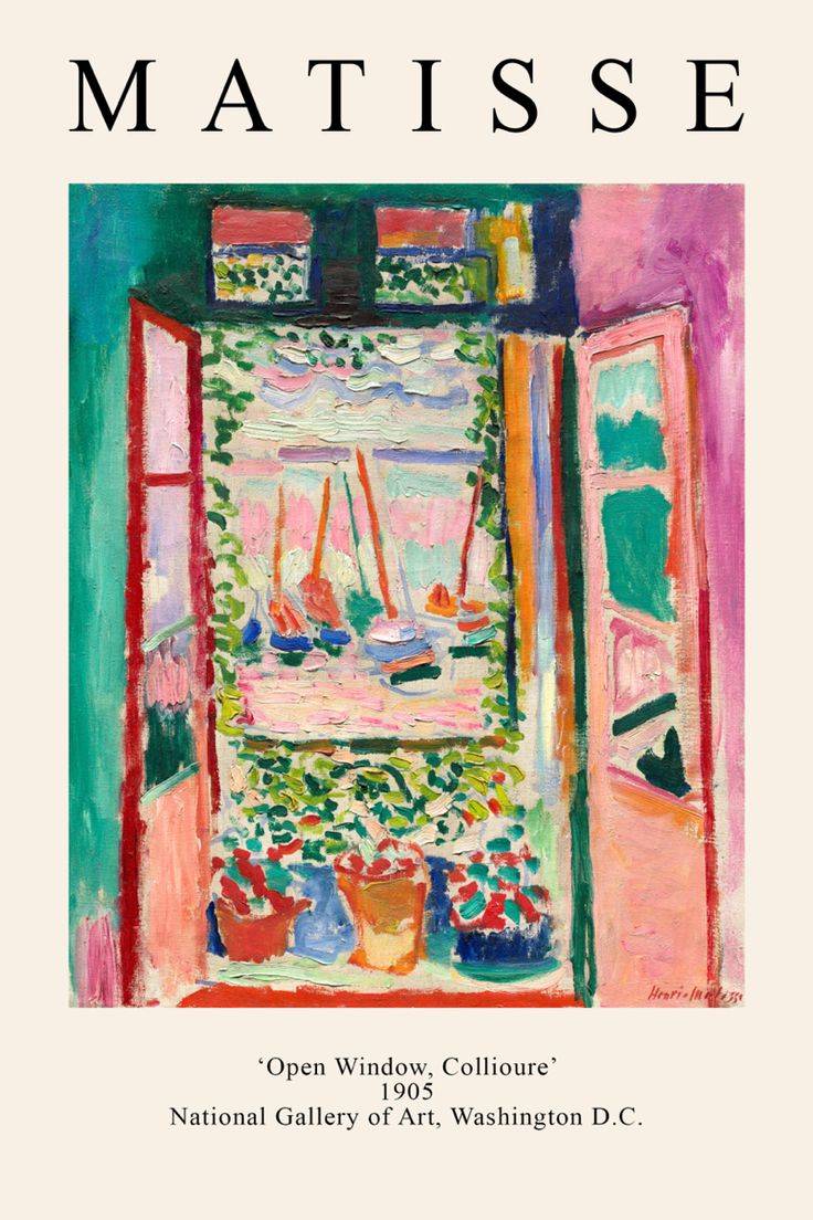 Tableau Street Art Henri Matisse "Open Window Collioure"