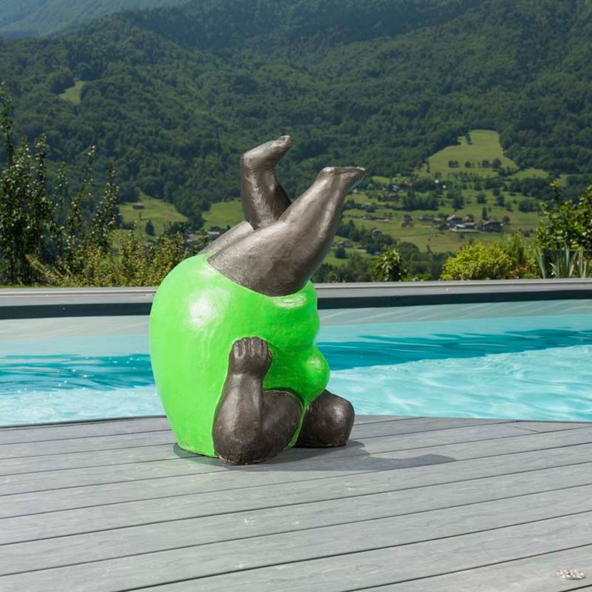 Statue Jardin Femme Yoga