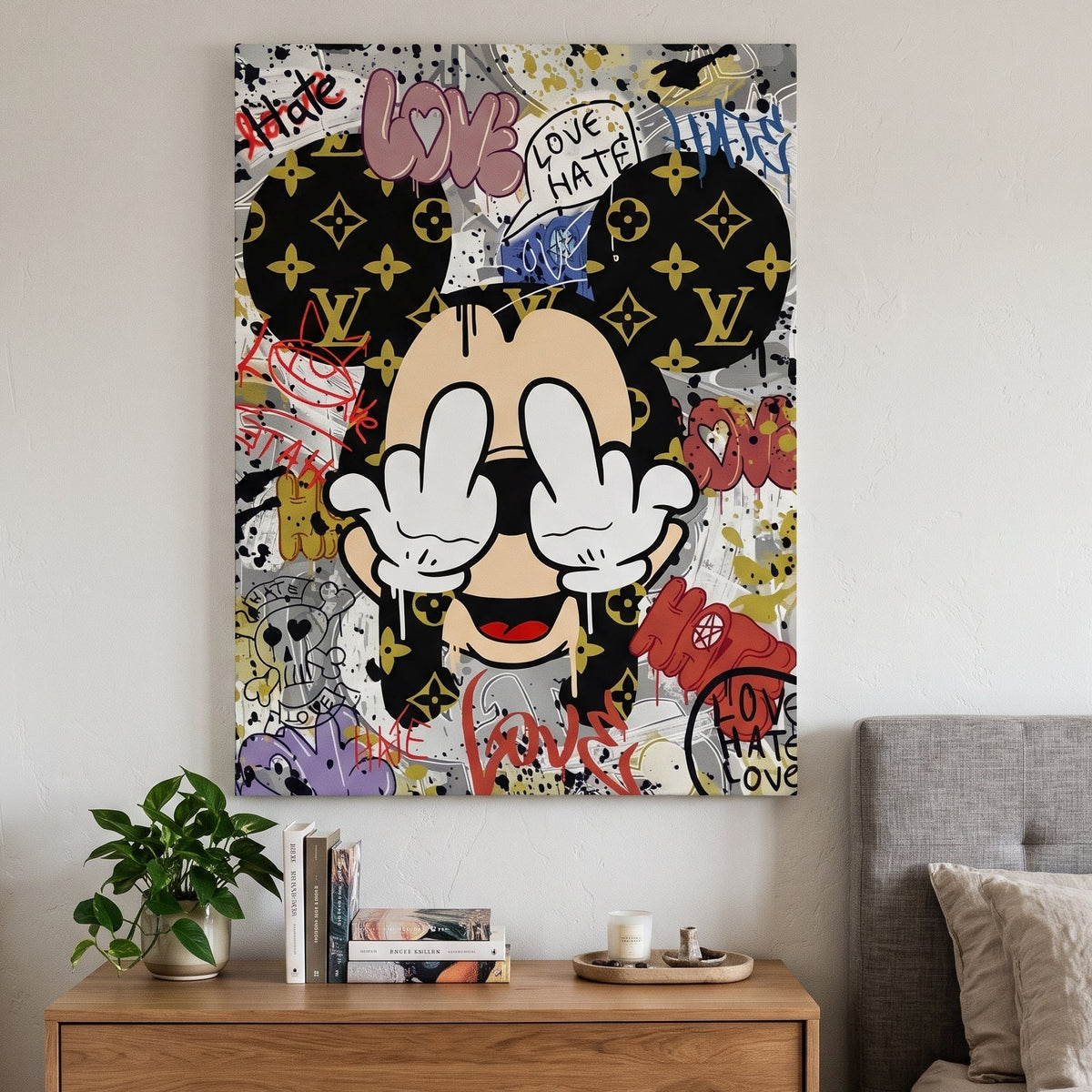 Tableau Mickey Street Art