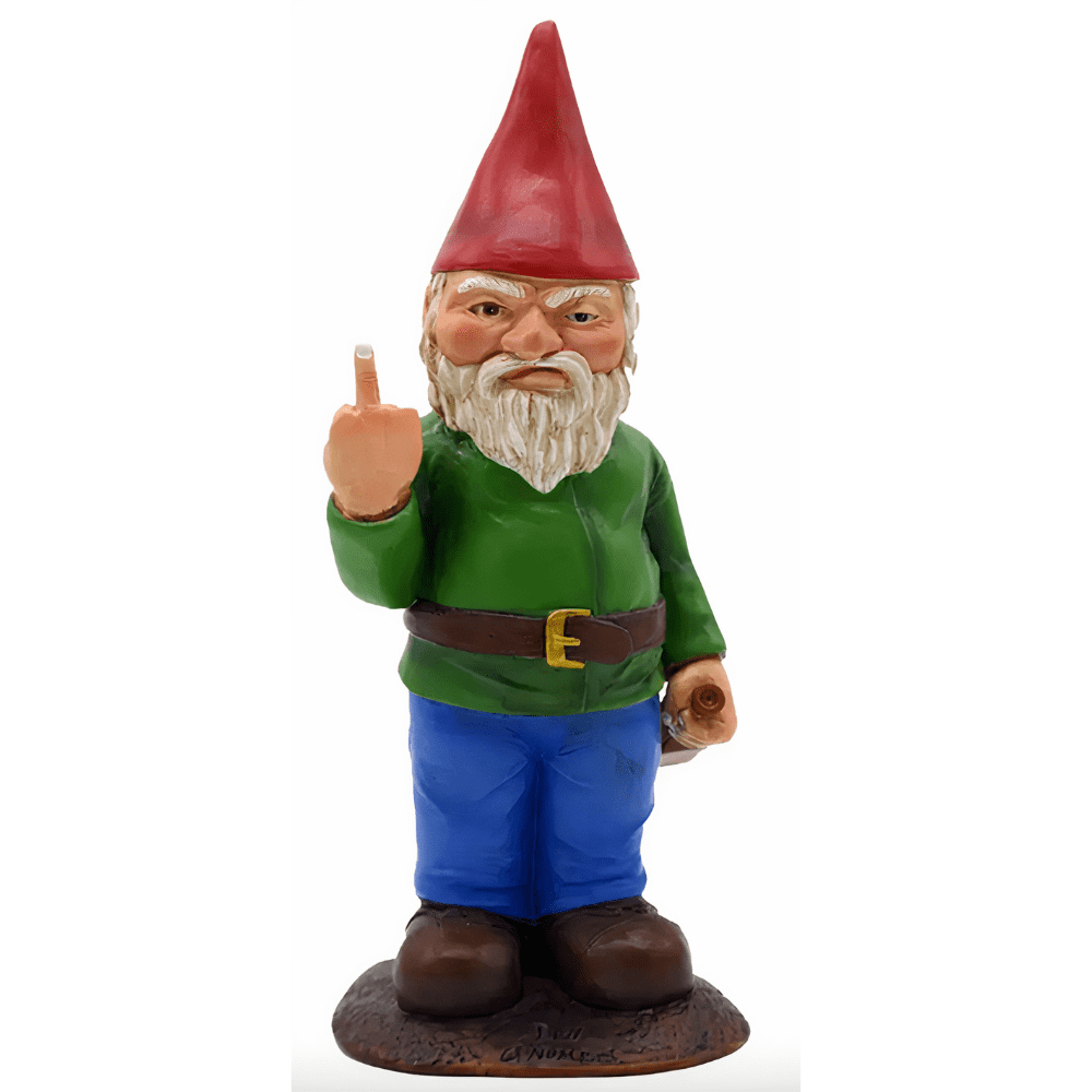 Nain de Jardin Doigt d'Honneur