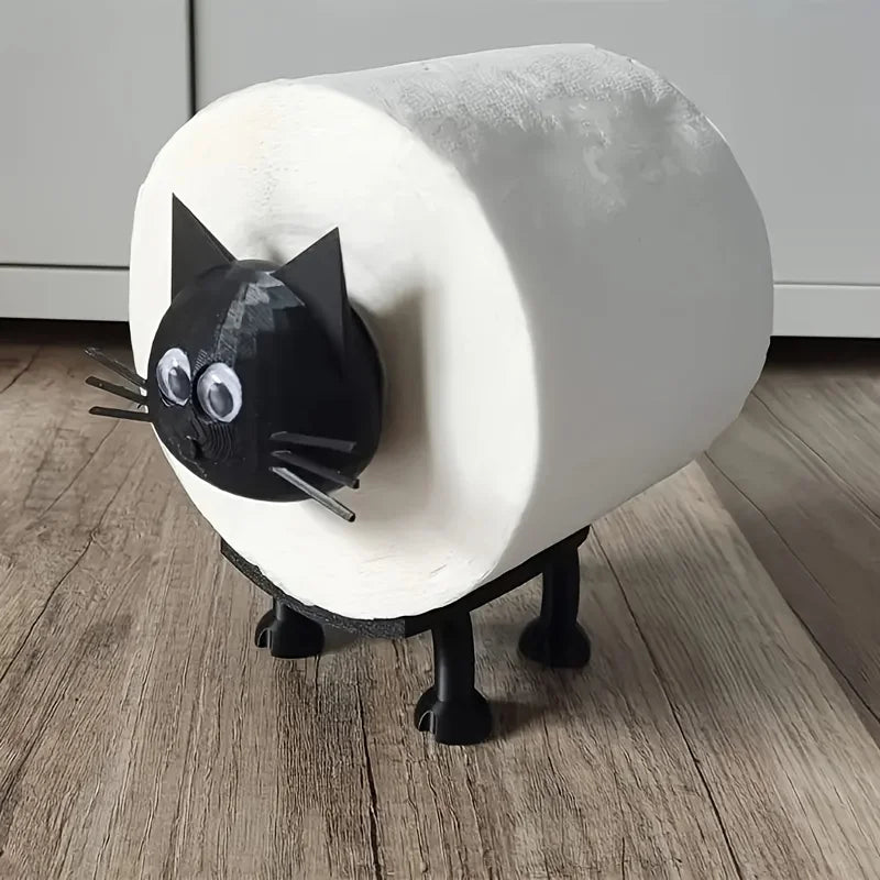 Porte Papier Toilette Chat Rigolo