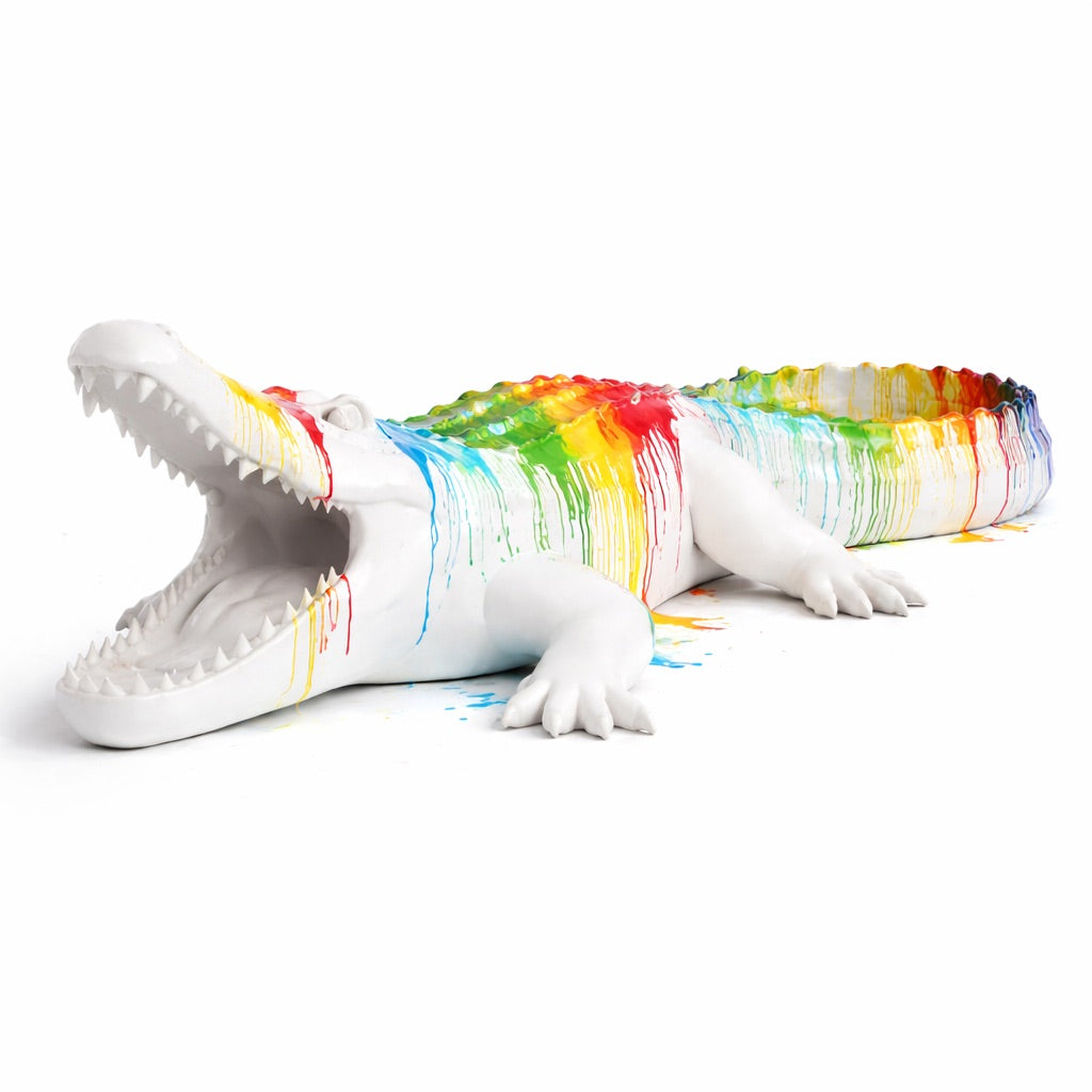 Statue Crocodile Jardin XXL