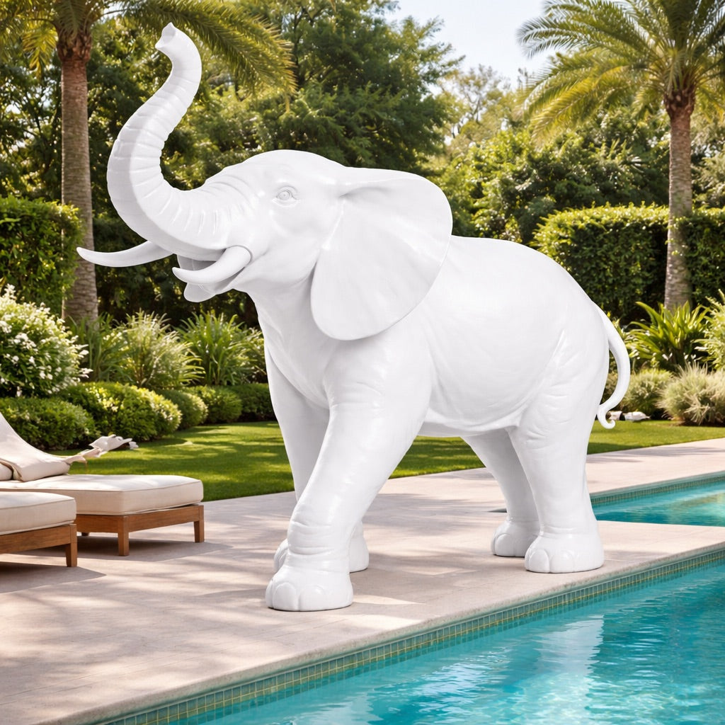 Statue Éléphant Jardin XXL