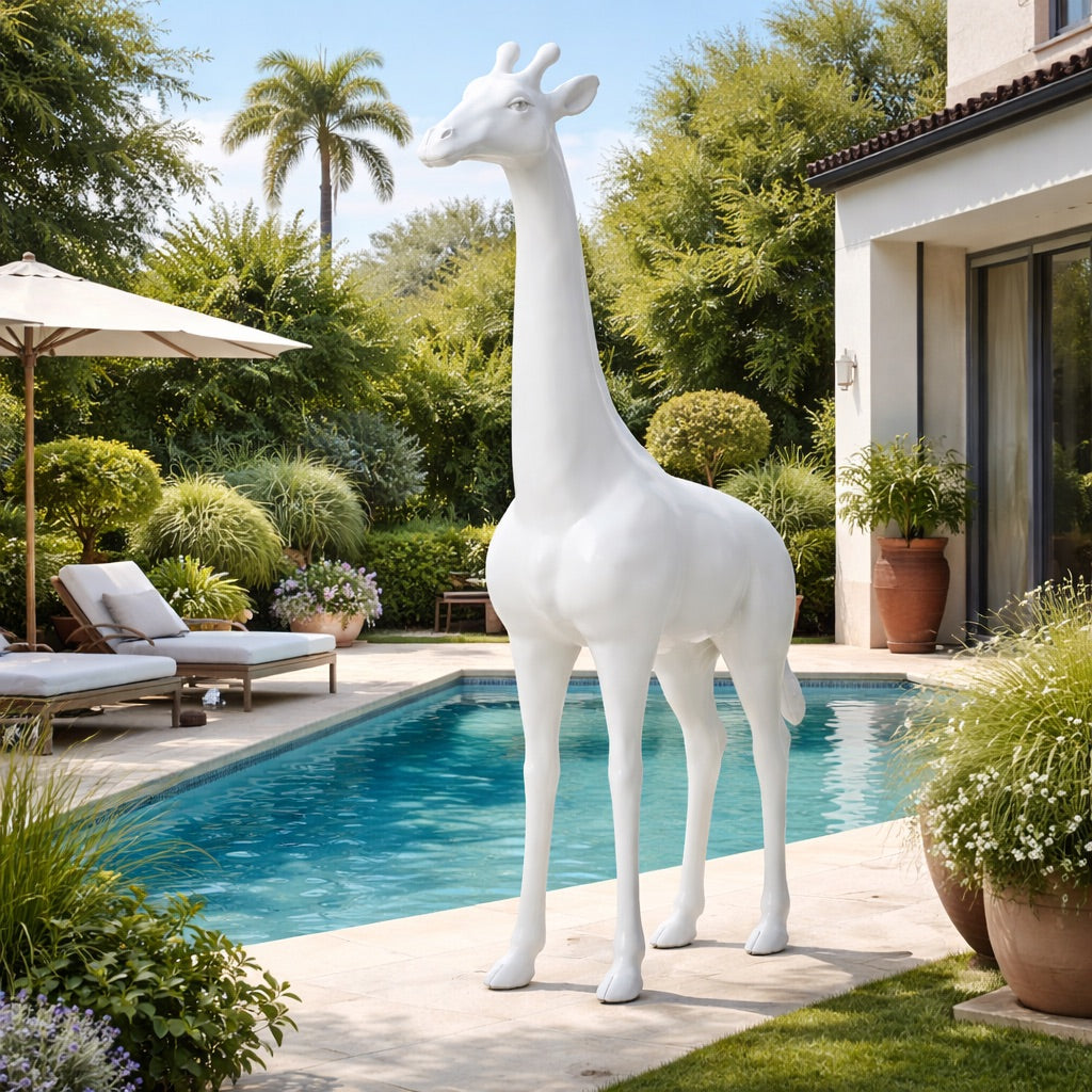 Statue Girafe Extérieur XXL