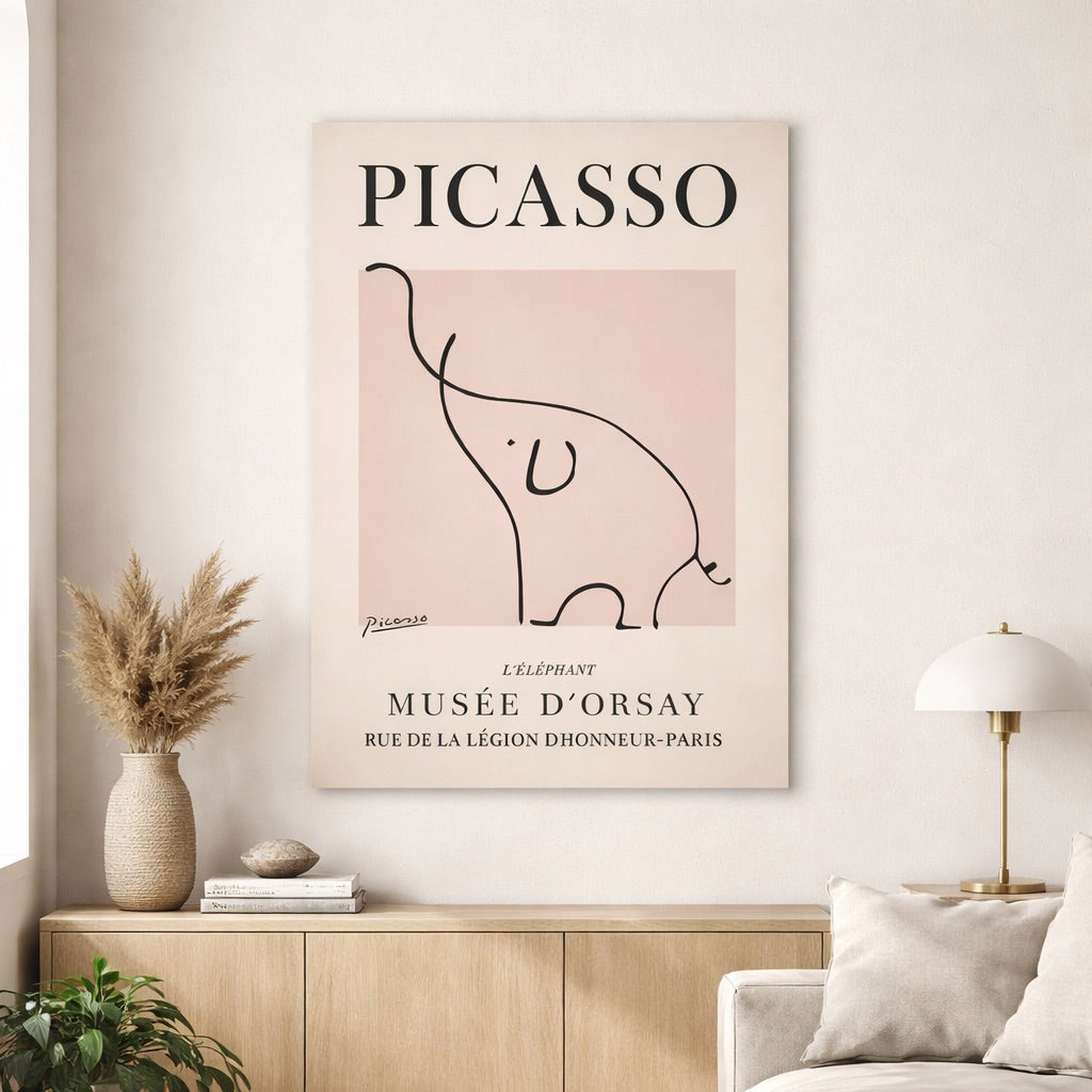 Tableau Street Art Picasso L'Éléphant