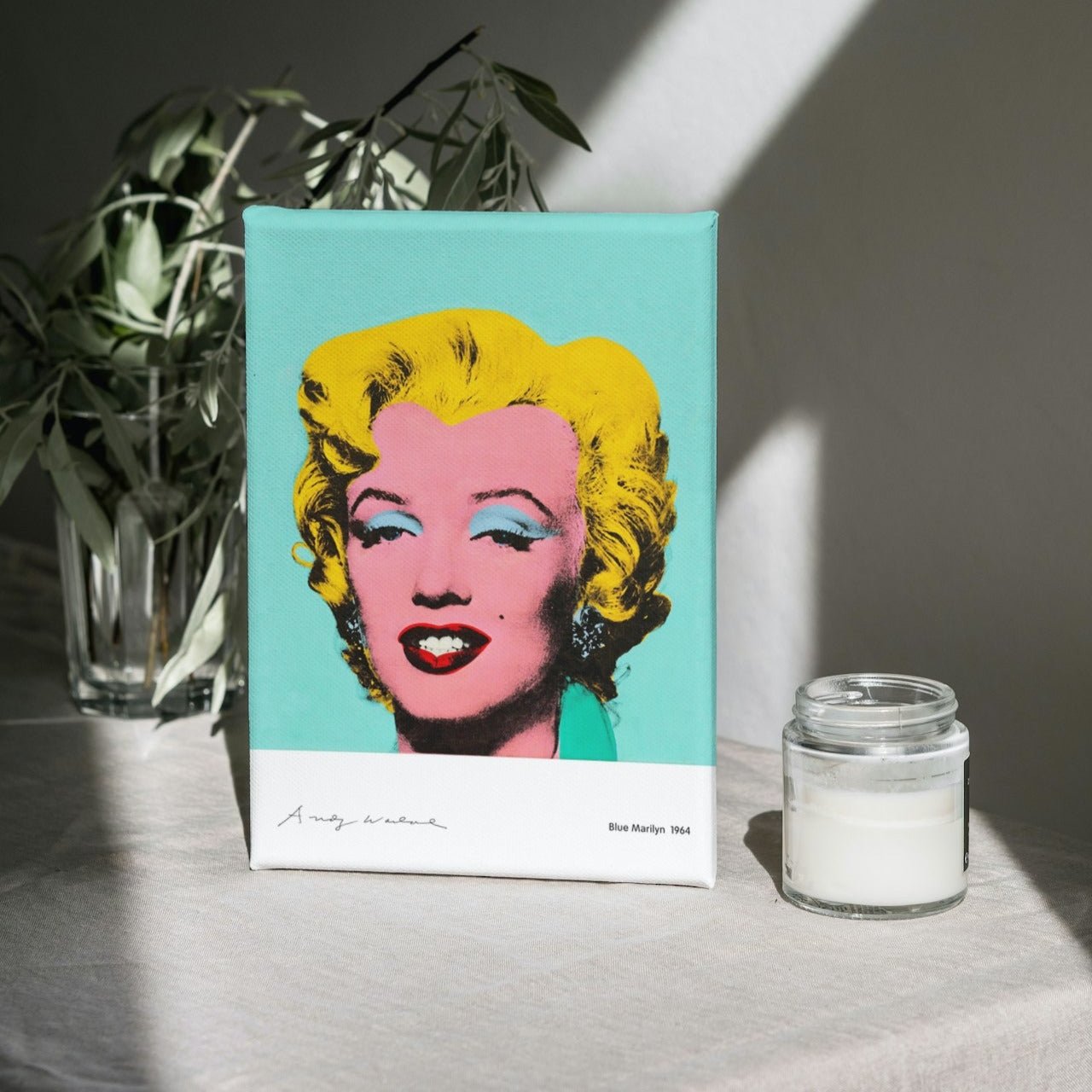 Tableau Street Art Andy Warhol "Blue Marilyn"