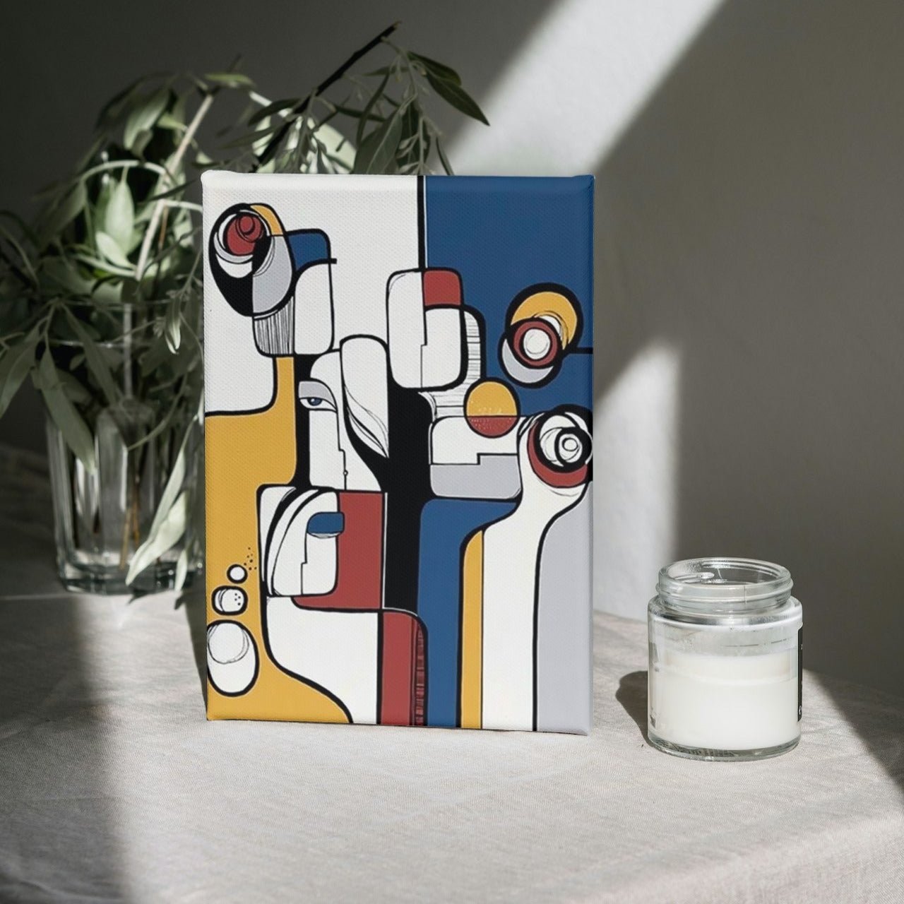 Tableau Street Art Type Picasso "Les Yeux"