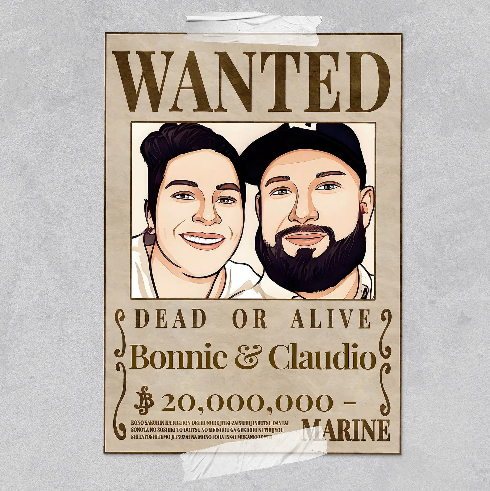 Tableau Personnalisé One Piece