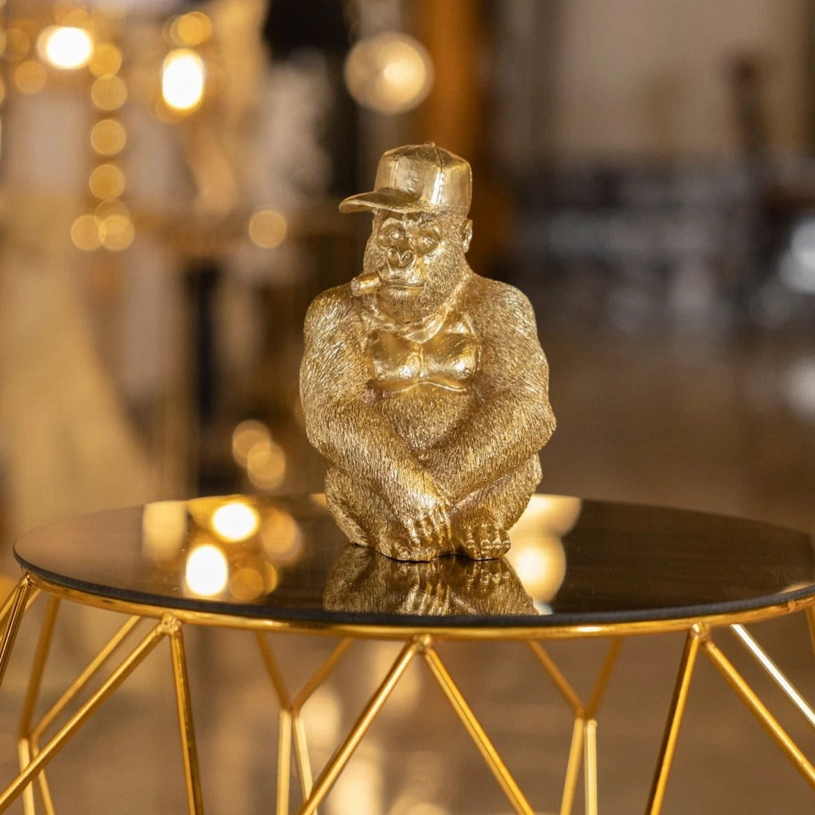 Statue Gorille à Casquette