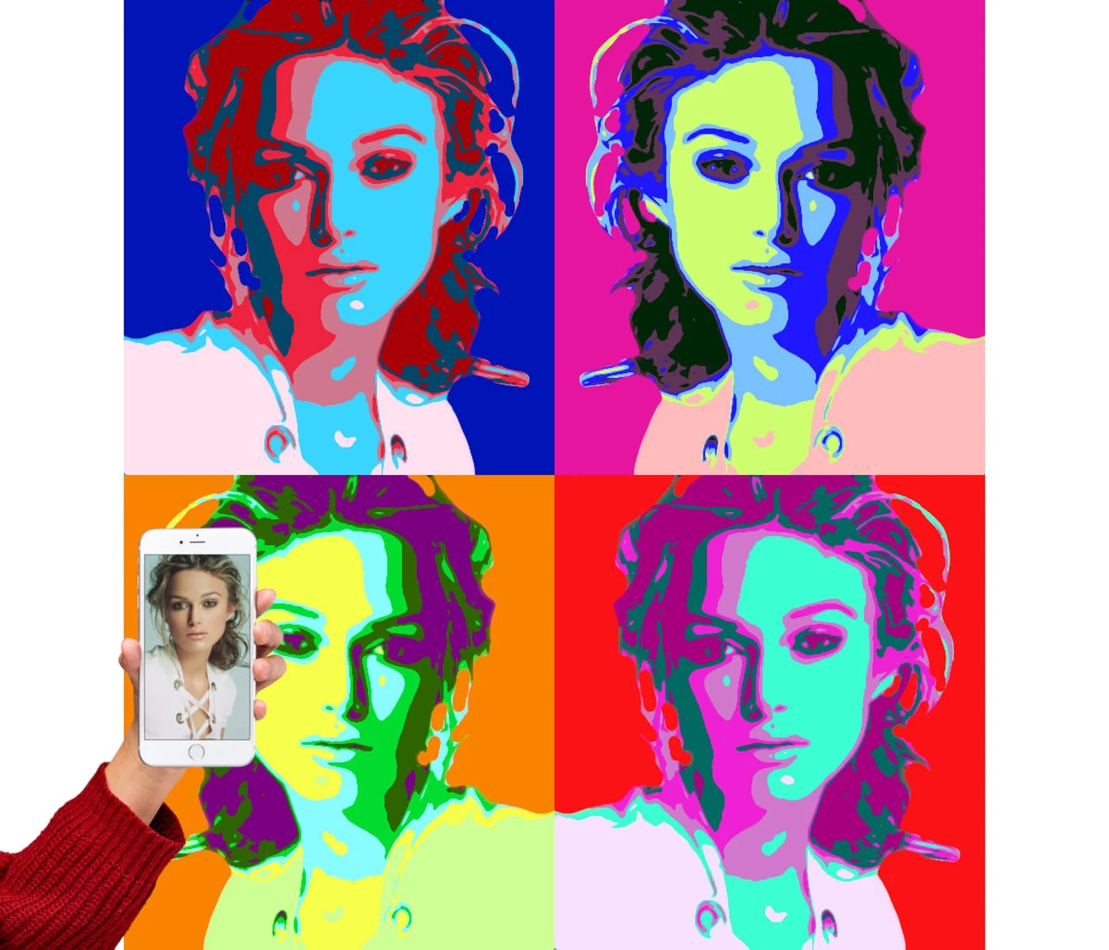 Tableau Personnalisé Portrait Pop Art