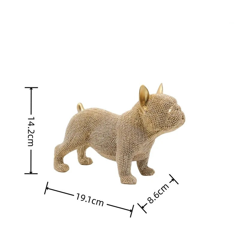 Statue Bouledogue Français Résine