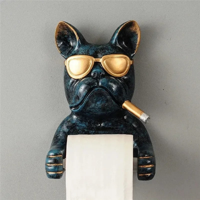 Porte Papier Toilette Chien Qui Fume