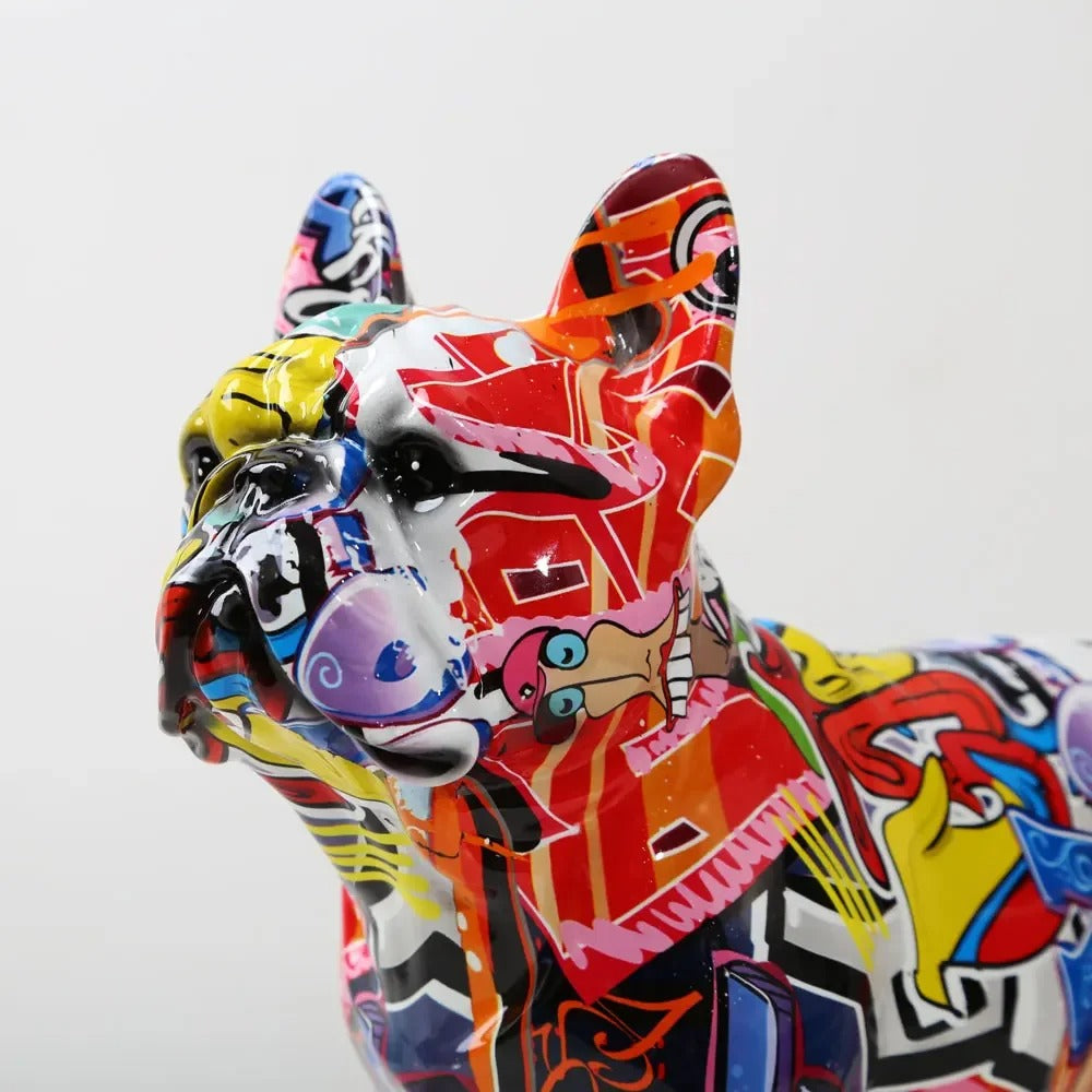Statue Bouledogue Couleur