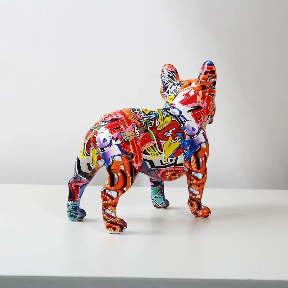 Statue Bouledogue Couleur