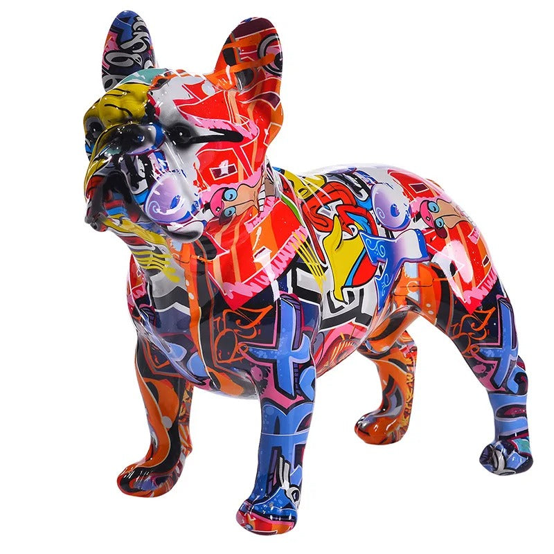 Statue Bouledogue Couleur