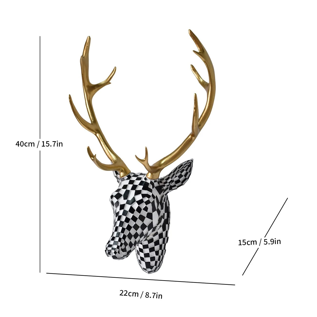 Tête de Cerf Géométrique