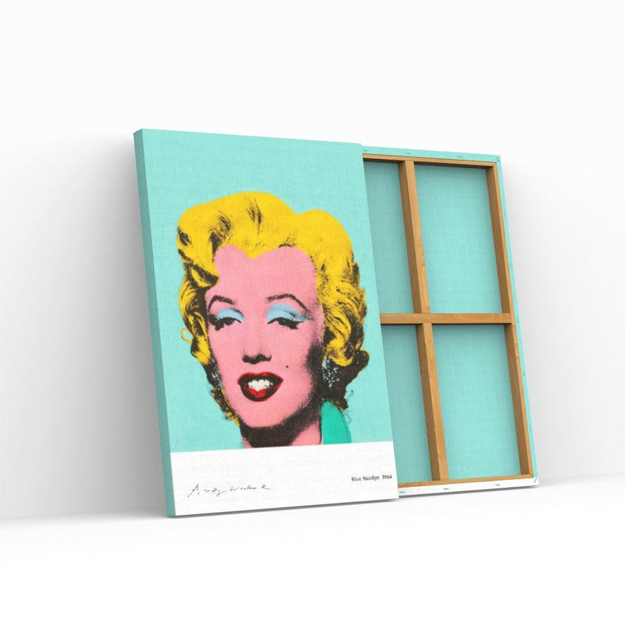 Tableau Street Art Andy Warhol "Blue Marilyn"