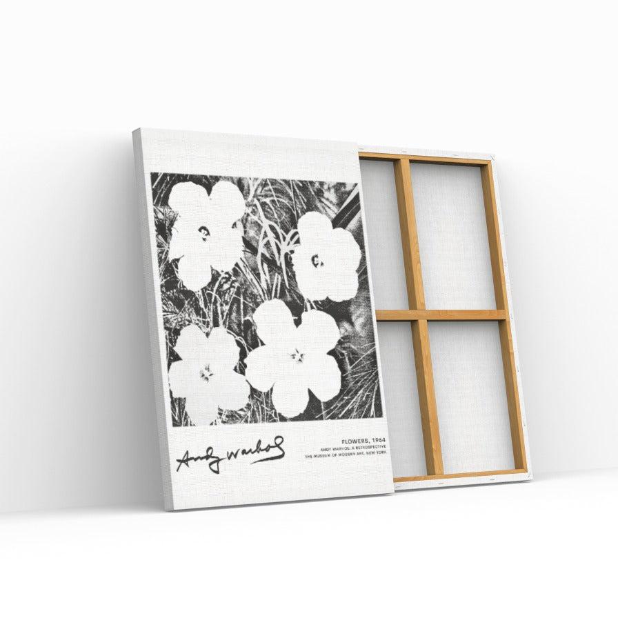 Tableau Street Art Andy Warhol "Flowers"