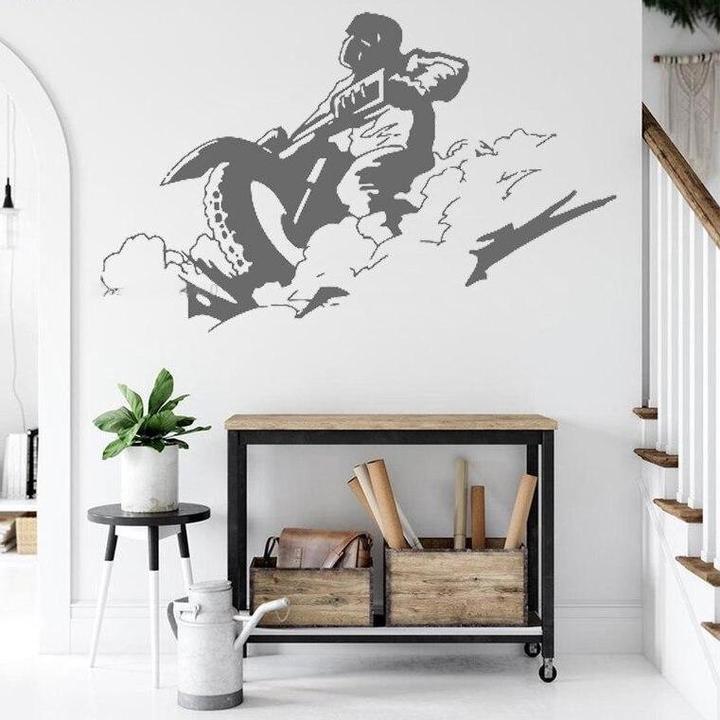 Autocollant Moto Cross