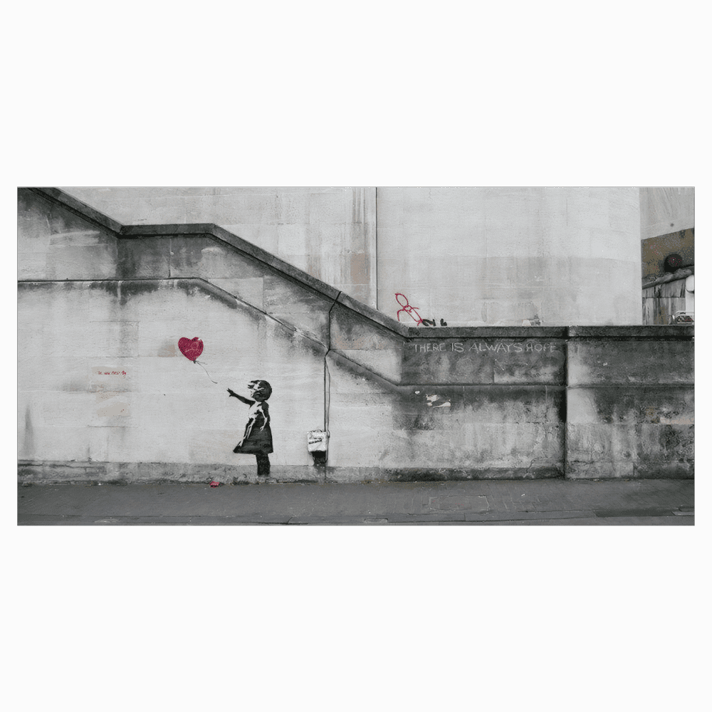 Banksy Fille Ballon