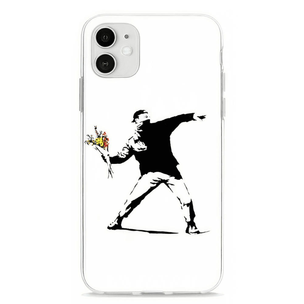 Coque Banksy Lanceur de Fleurs