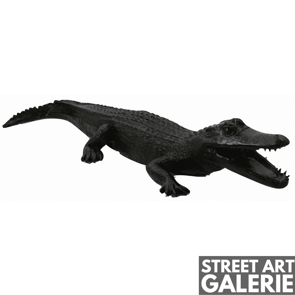 Crocodile Résine Extérieur Noir