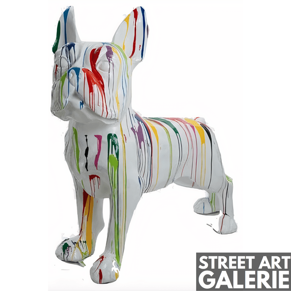 Grande Statue Bouledogue Graffiti