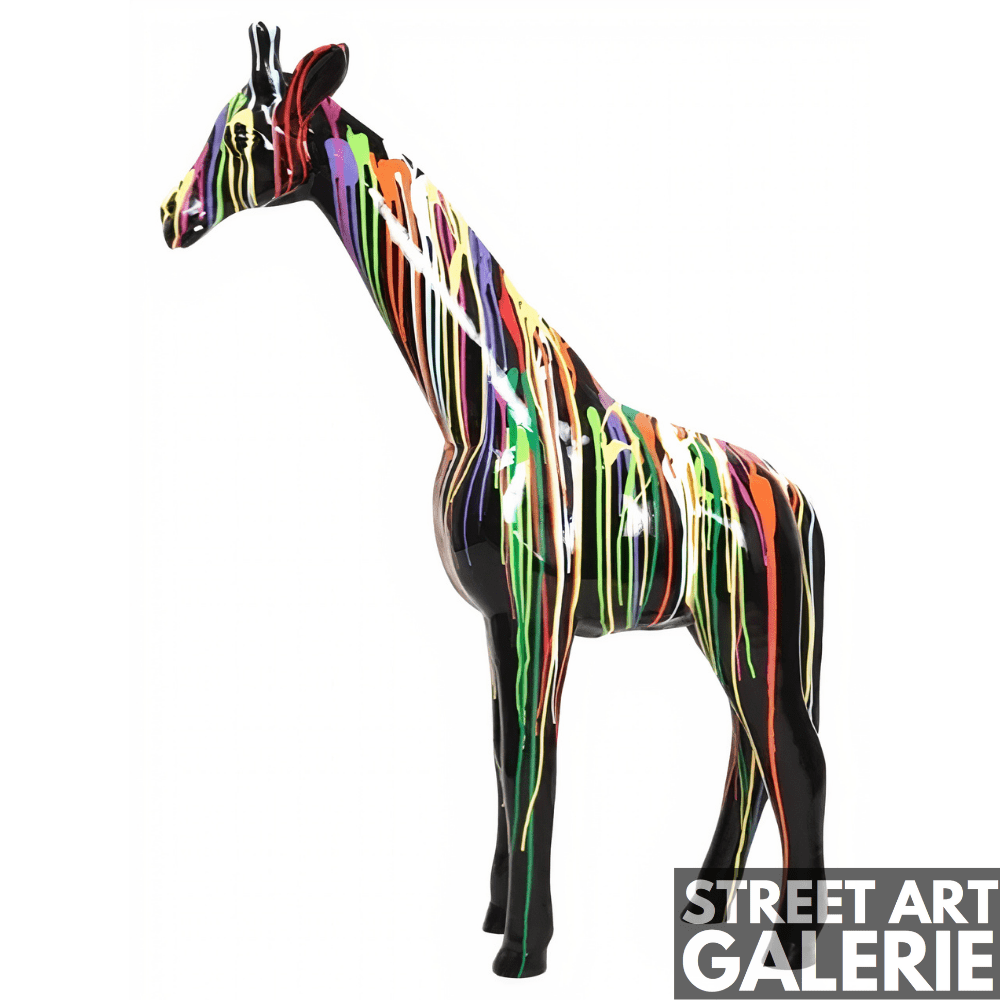 Grande Statue Girafe Graffiti