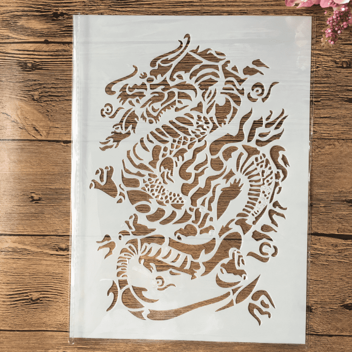 Pochoir Dragon