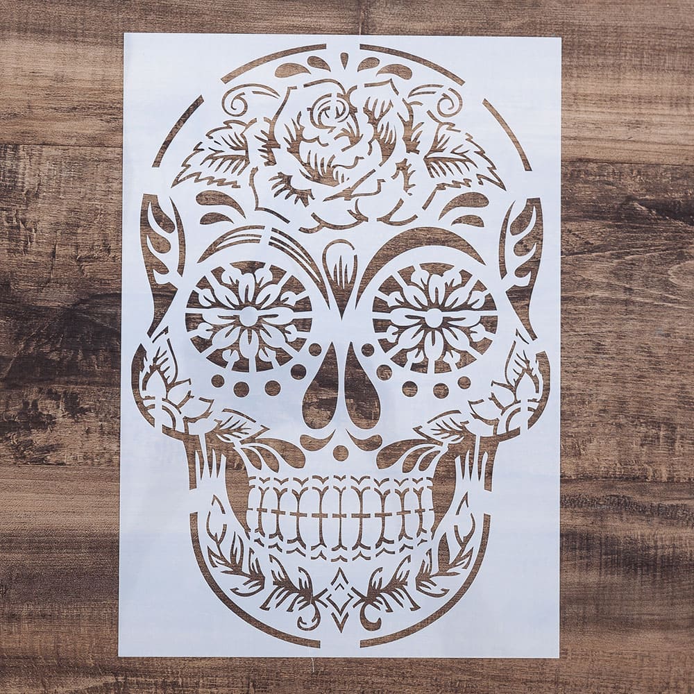 Sticker Tête de Mort Mexicaine Vintage