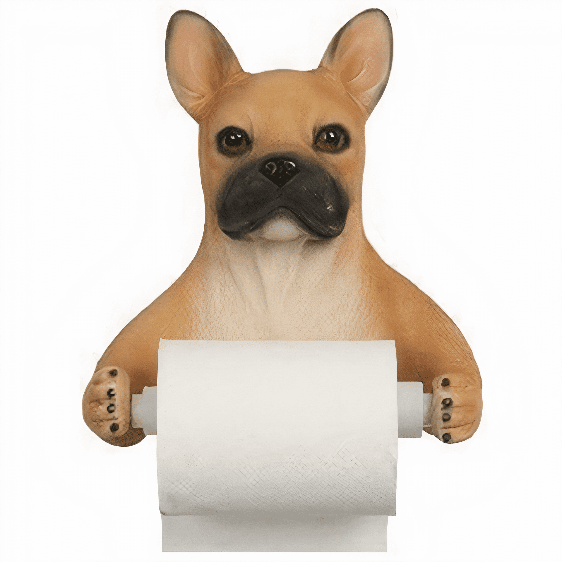 Porte Papier Toilette Chien Beige