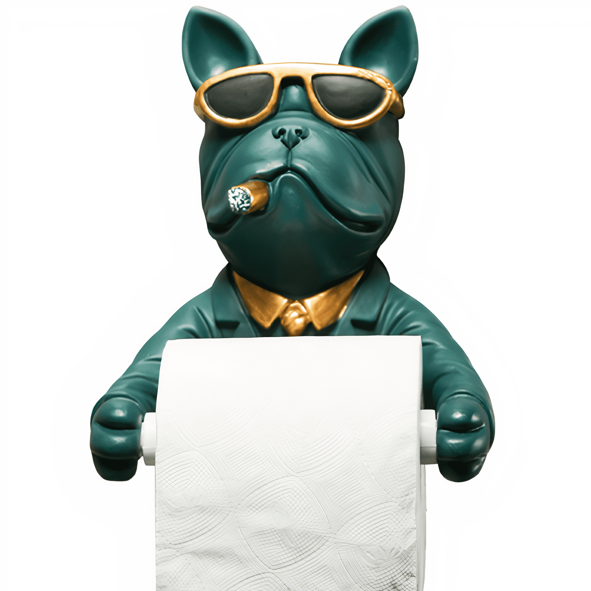 Porte Papier Toilette Chien Qui Fume