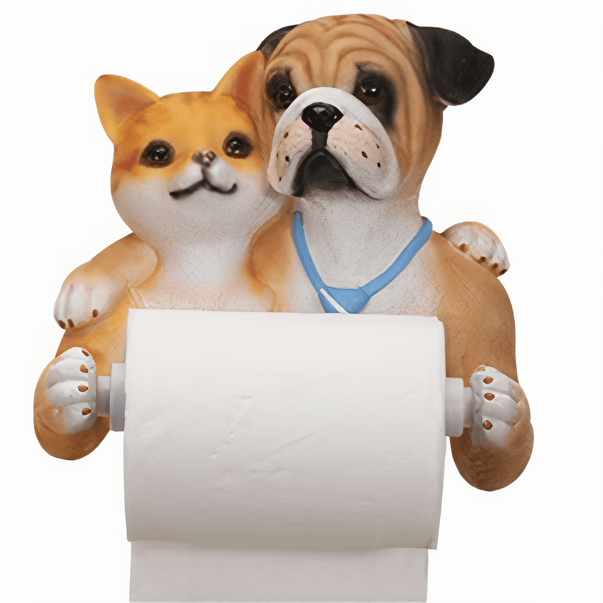 Porte Papier Toilette Chien et Chat