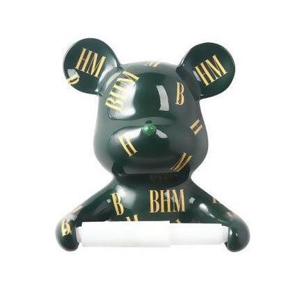 Porte Papier Toilette Ours Vert