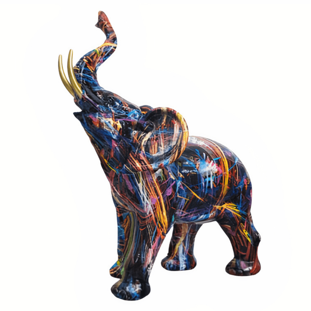 Sculpture Éléphant Graffiti