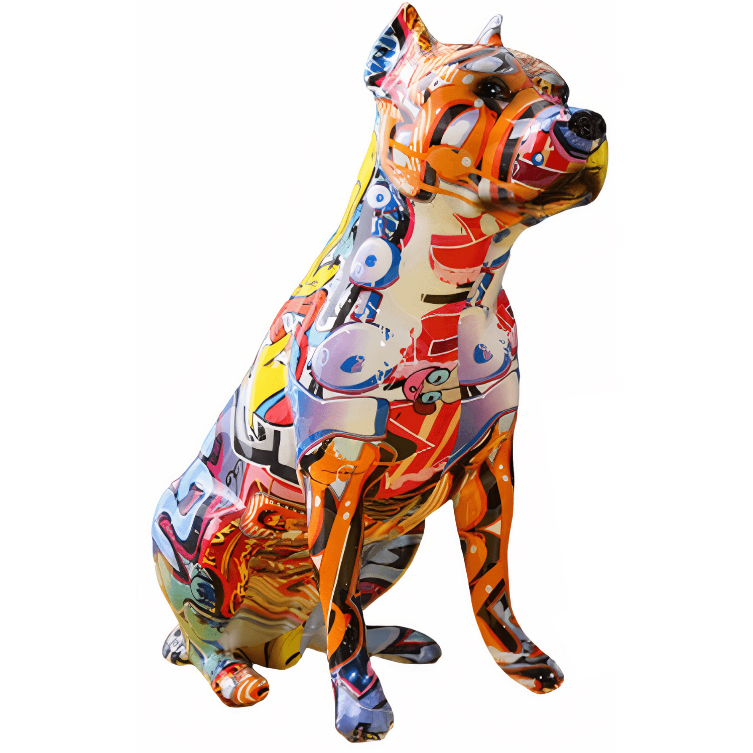Statue Staffie Orange