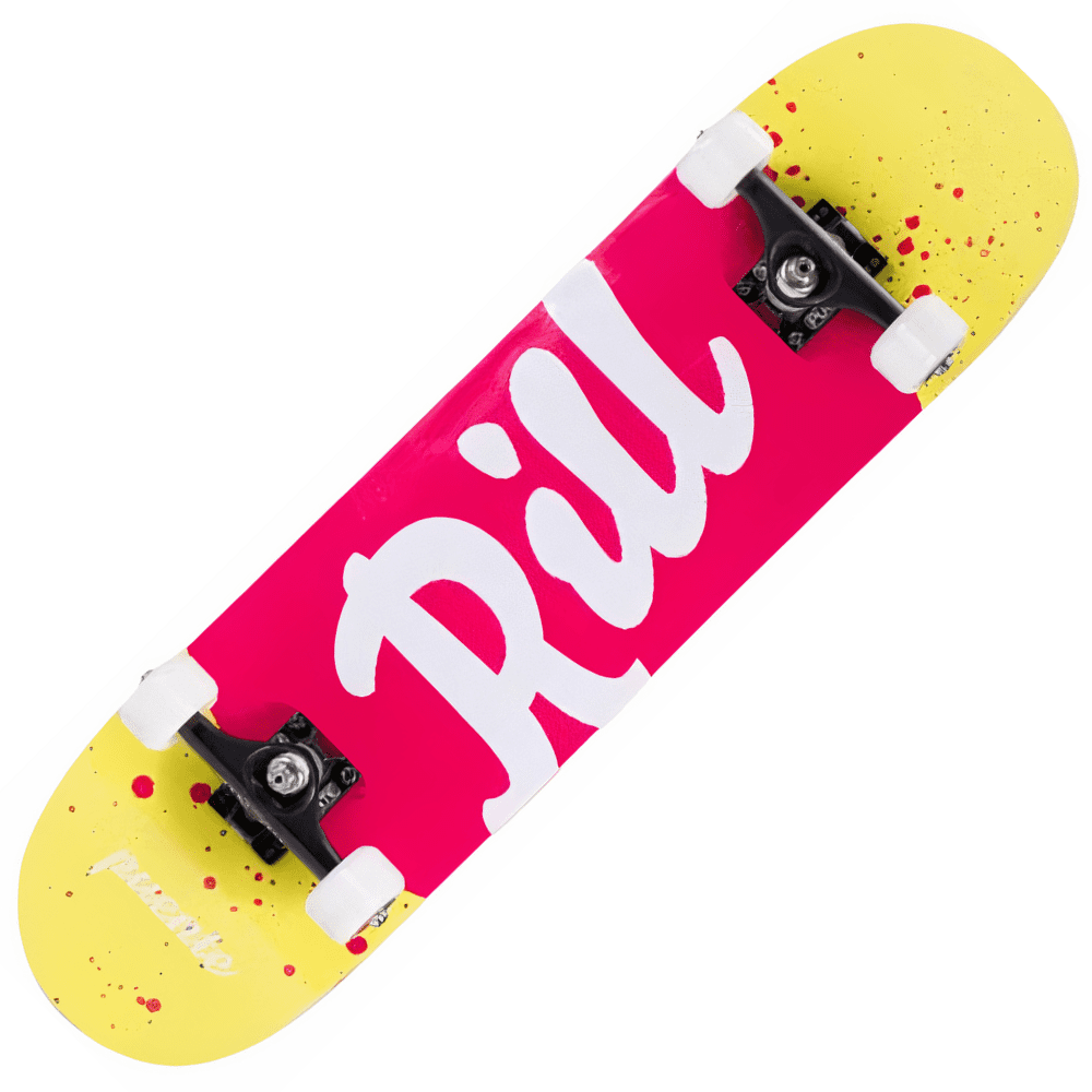 Skateboard Jaune et Rose