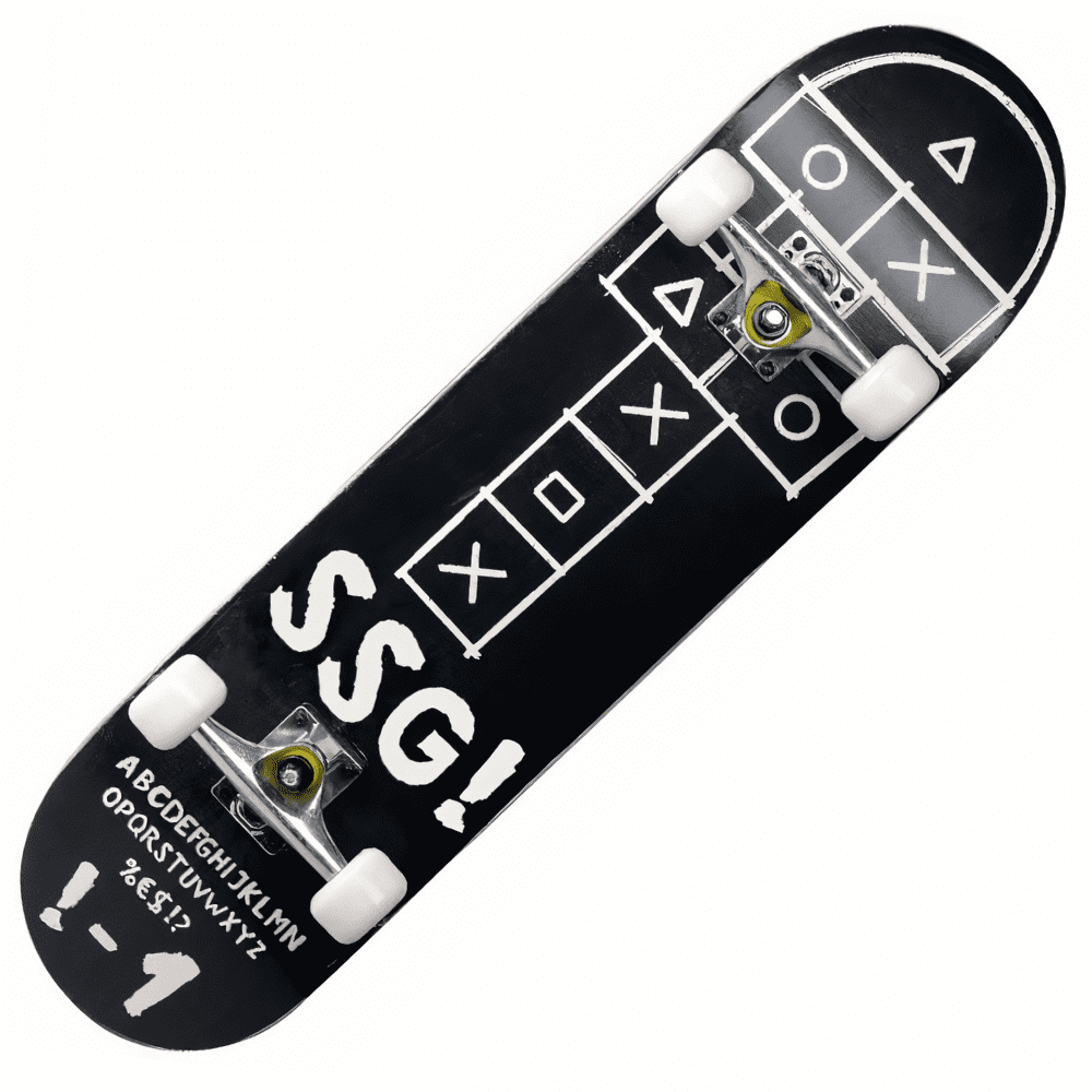 Skateboard Noir et Blanc