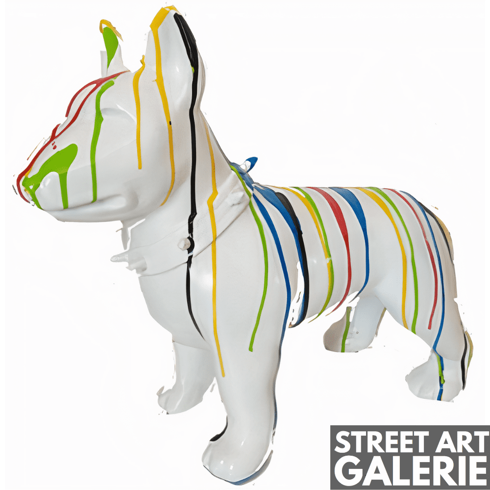 Statue Chien Grande Taille Graffiti