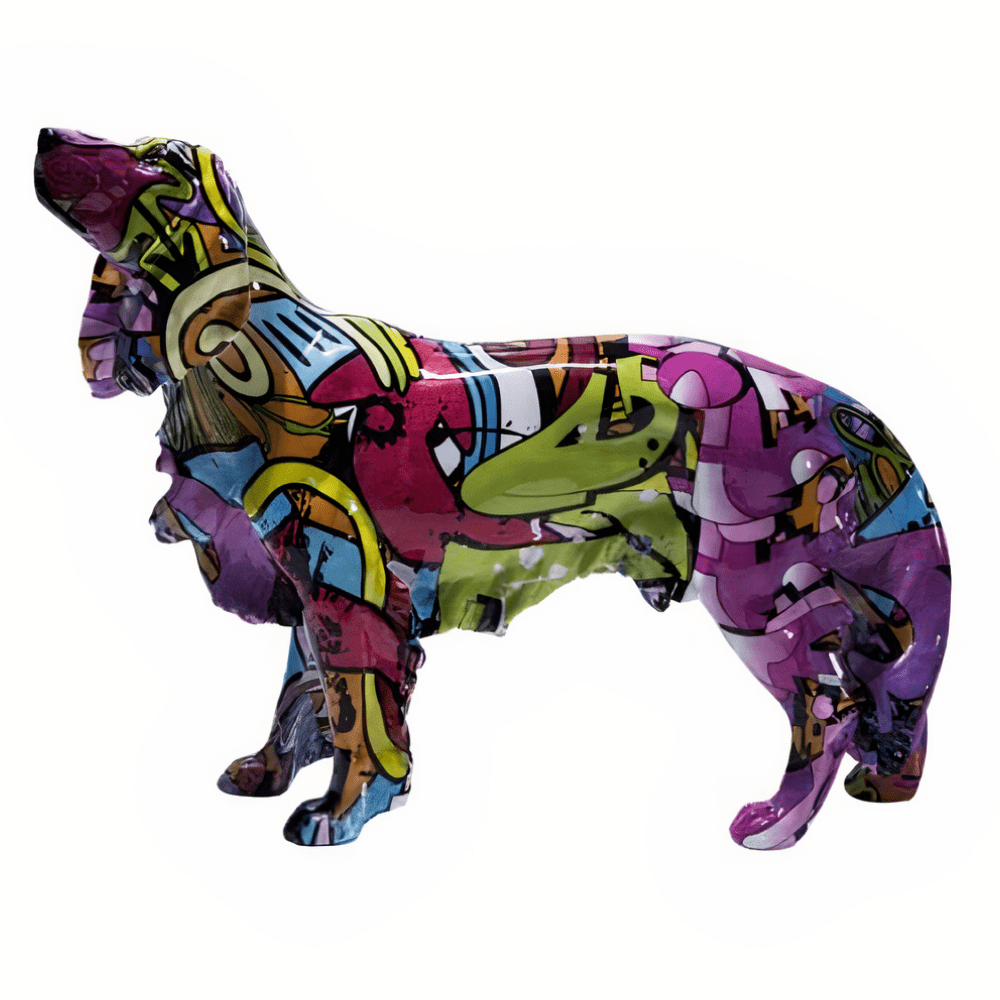 Statue Cocker Graffiti