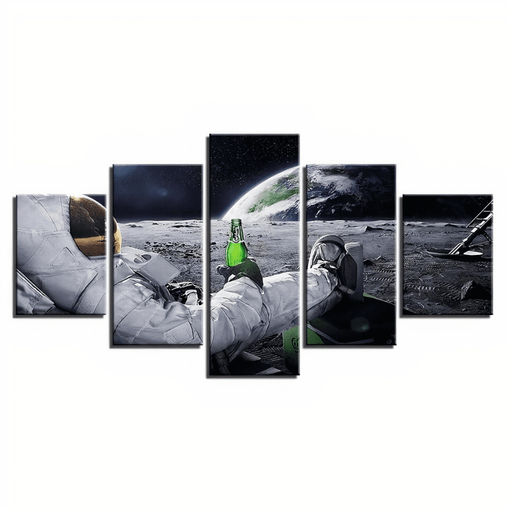 Tableau Astronaute Bière