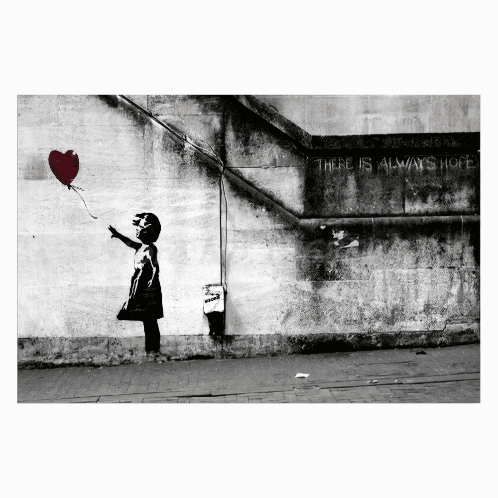Tableau Banksy Ballon