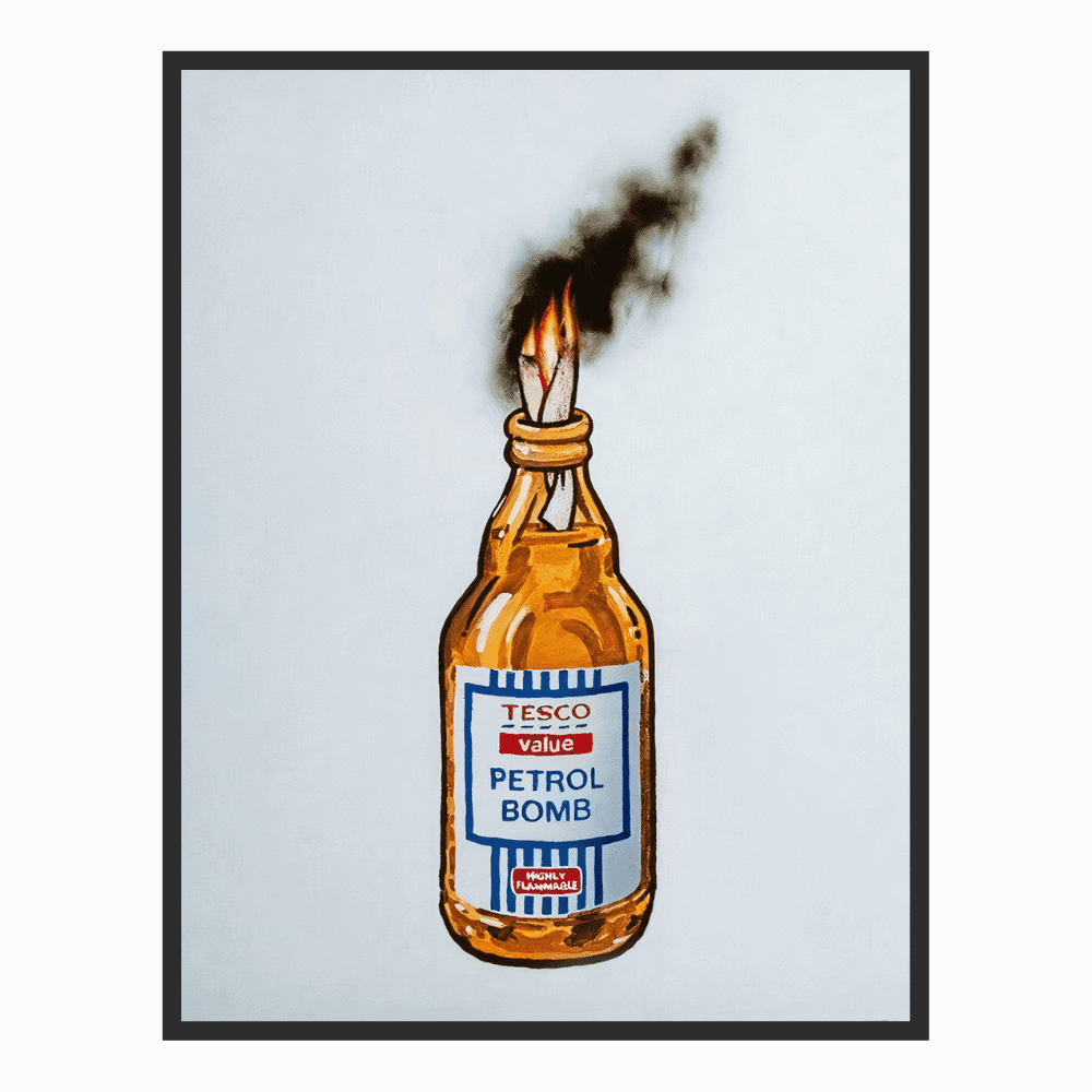 Tableau Banksy Petrol Bomb