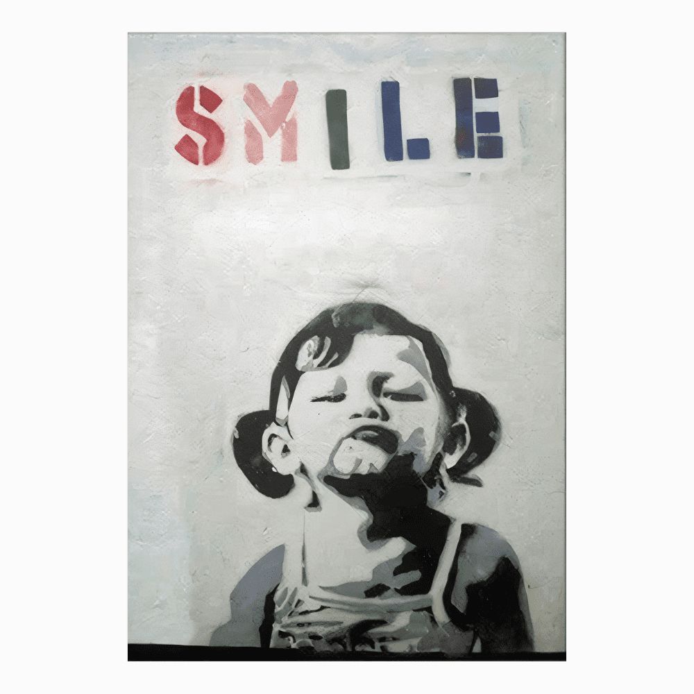 Tableau Banksy Smile