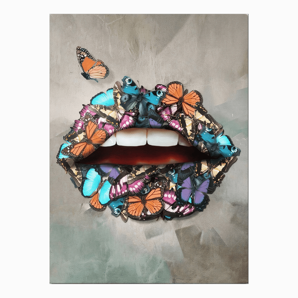 Tableau Bouche Papillon