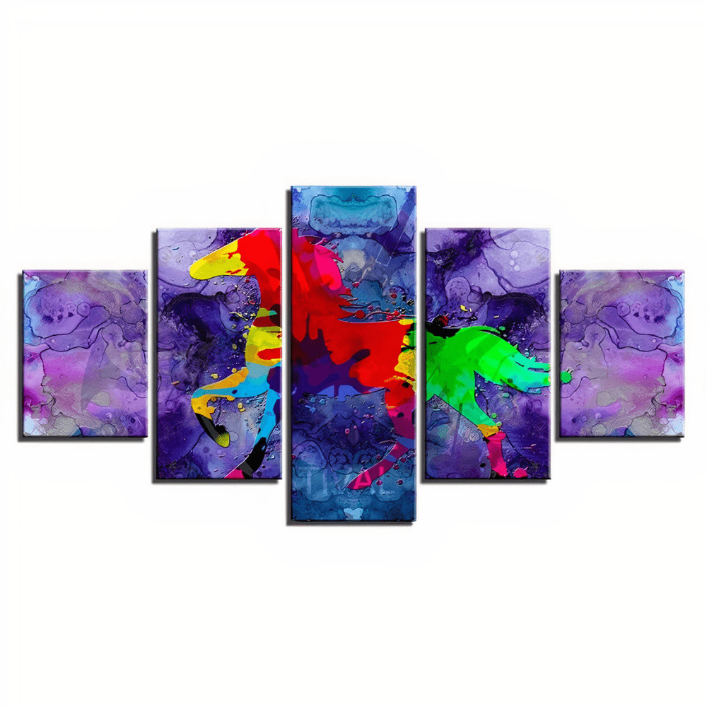 Tableau Cheval Coloré