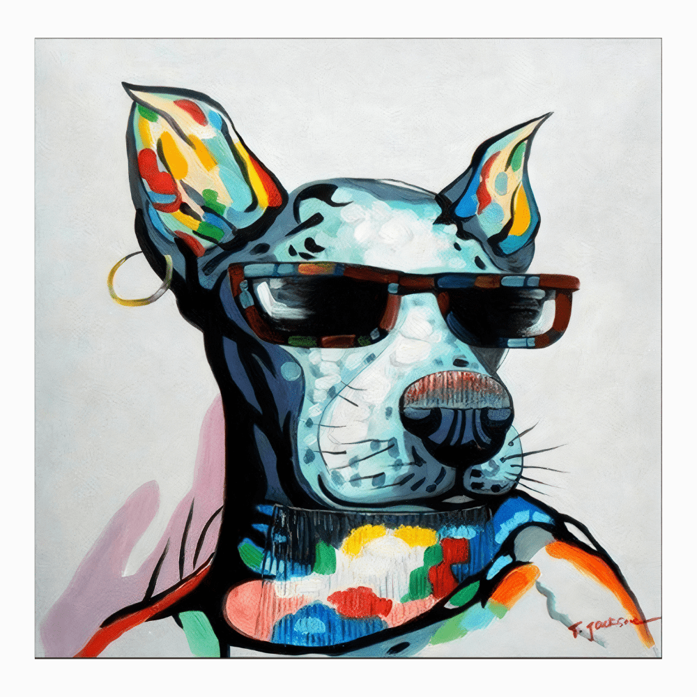 Tableau Chien Pop Art